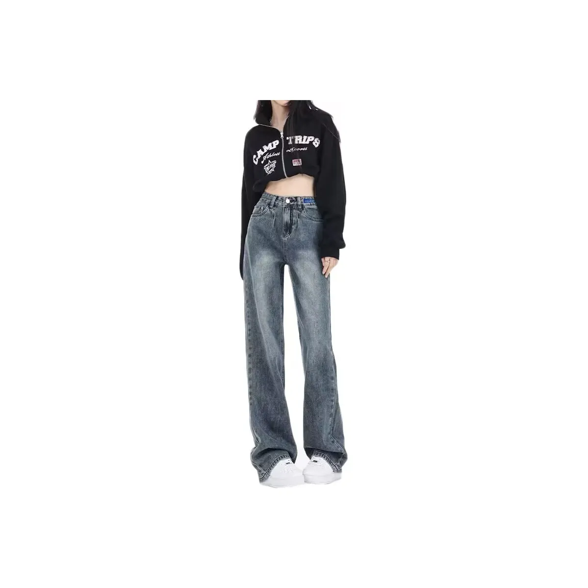 HELEH jeans unique Spring Summer Women's