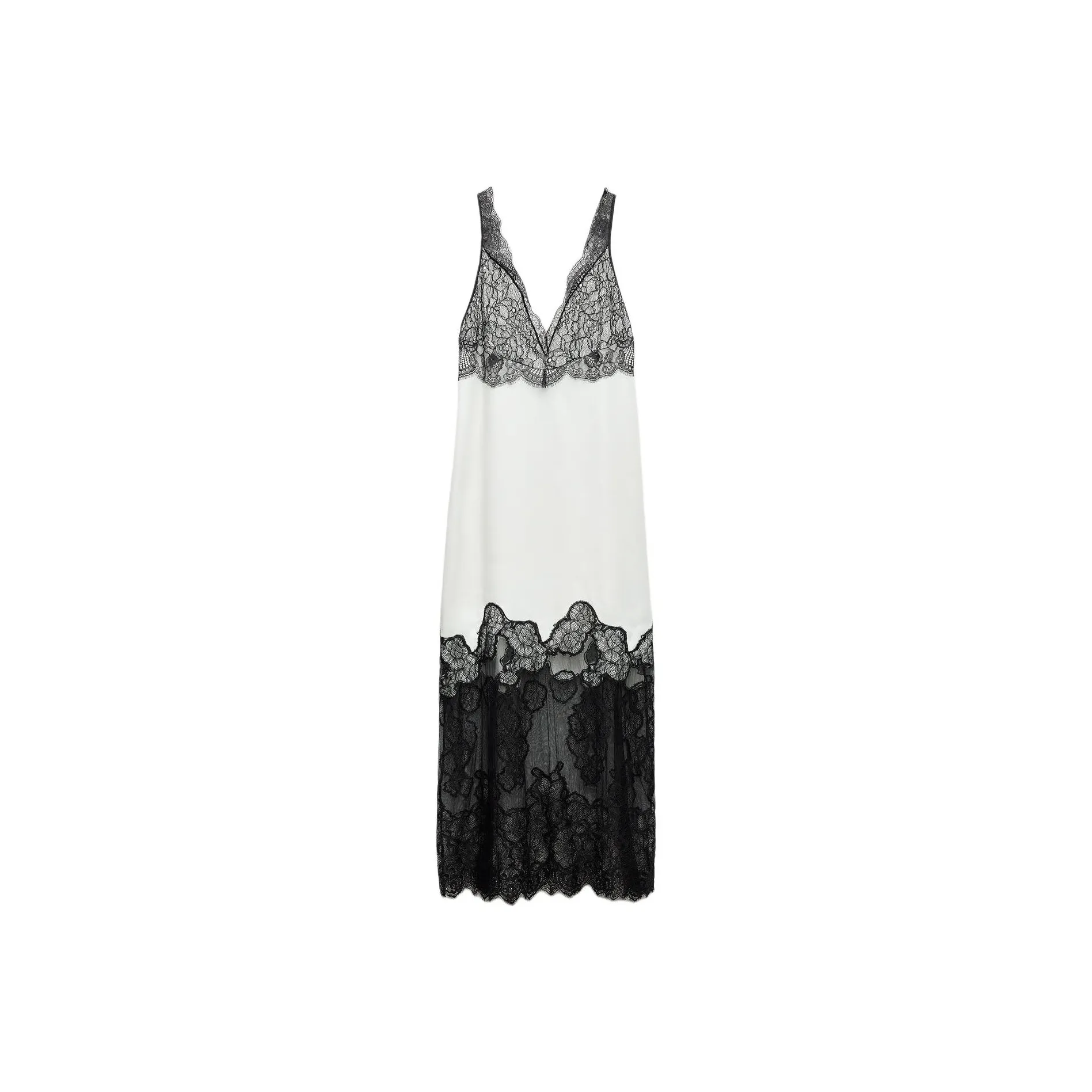 ZARA Slip Dresses Women's White