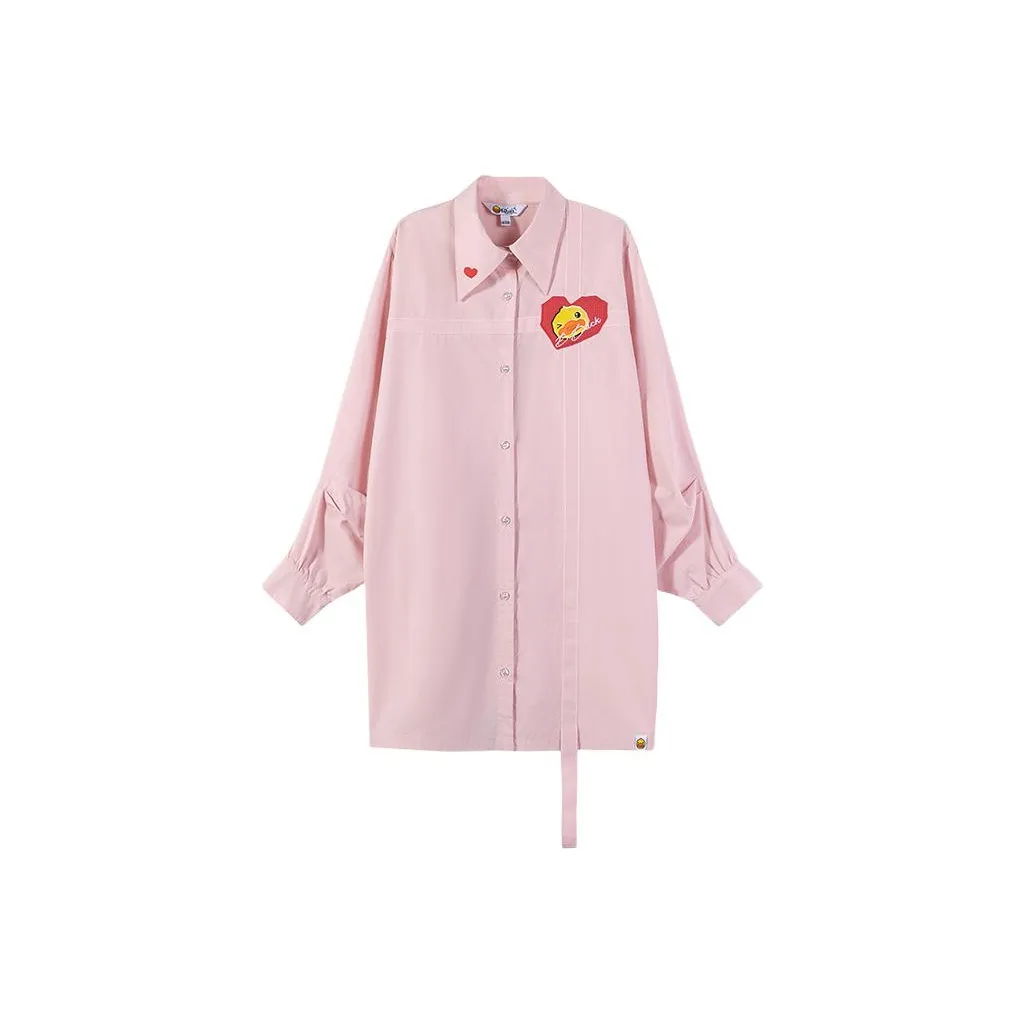 B.Duck Long Sleeved Dress Women's Pink