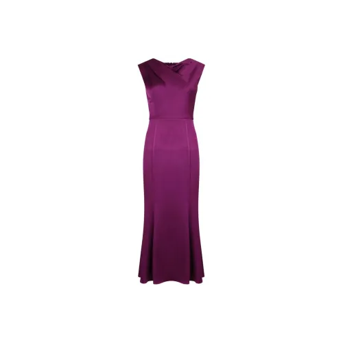ROLAND MOURET Фиолетовые Женские Платья без рукавов
