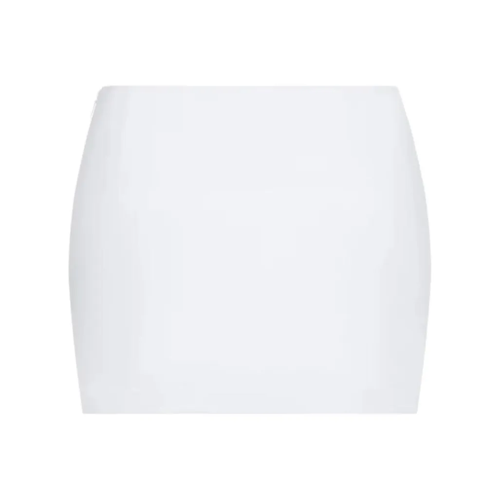 Khy SS24 DROP 007 Poplin Micro Mini Skirt Casual Short Skirts Women's White/White