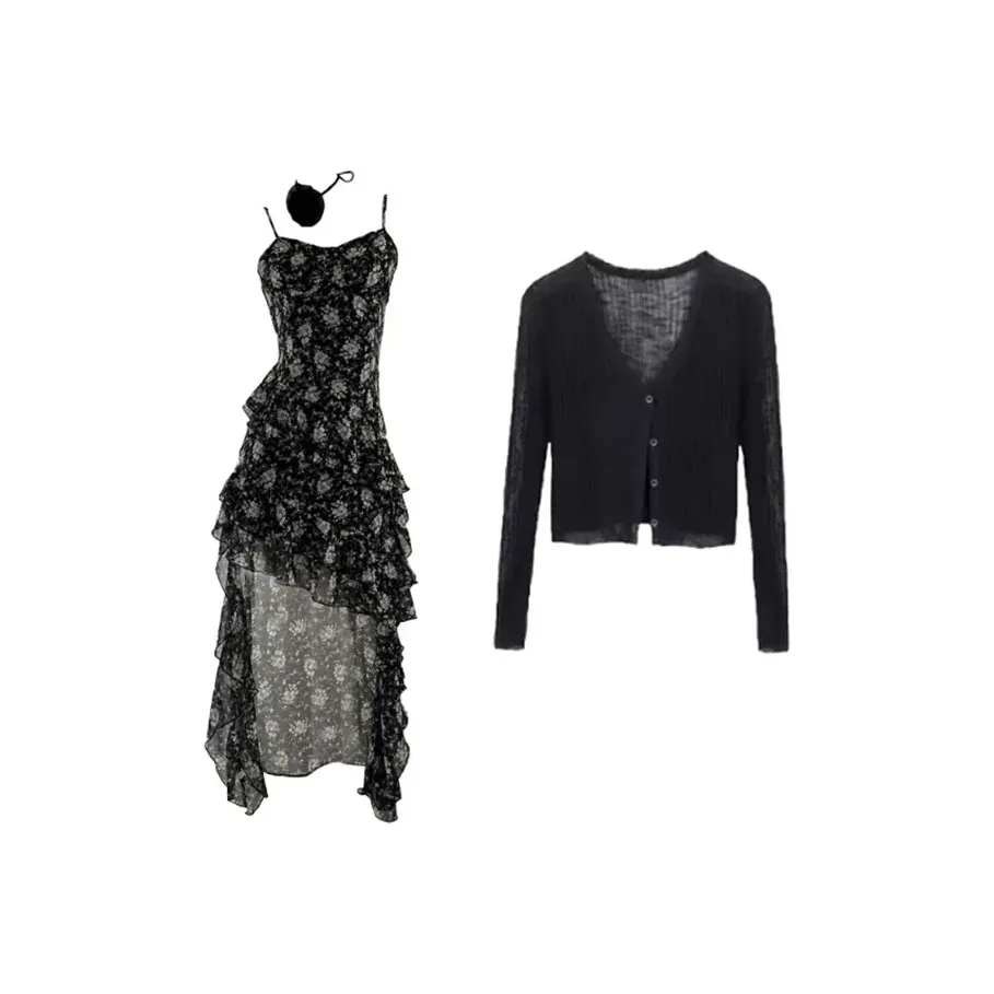 Local Gal Комплект с юбкой Женские Черный