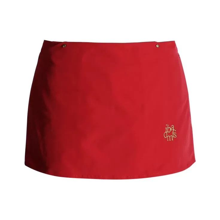ZRZV Повседневные короткие юбки Женские Красный Mambo