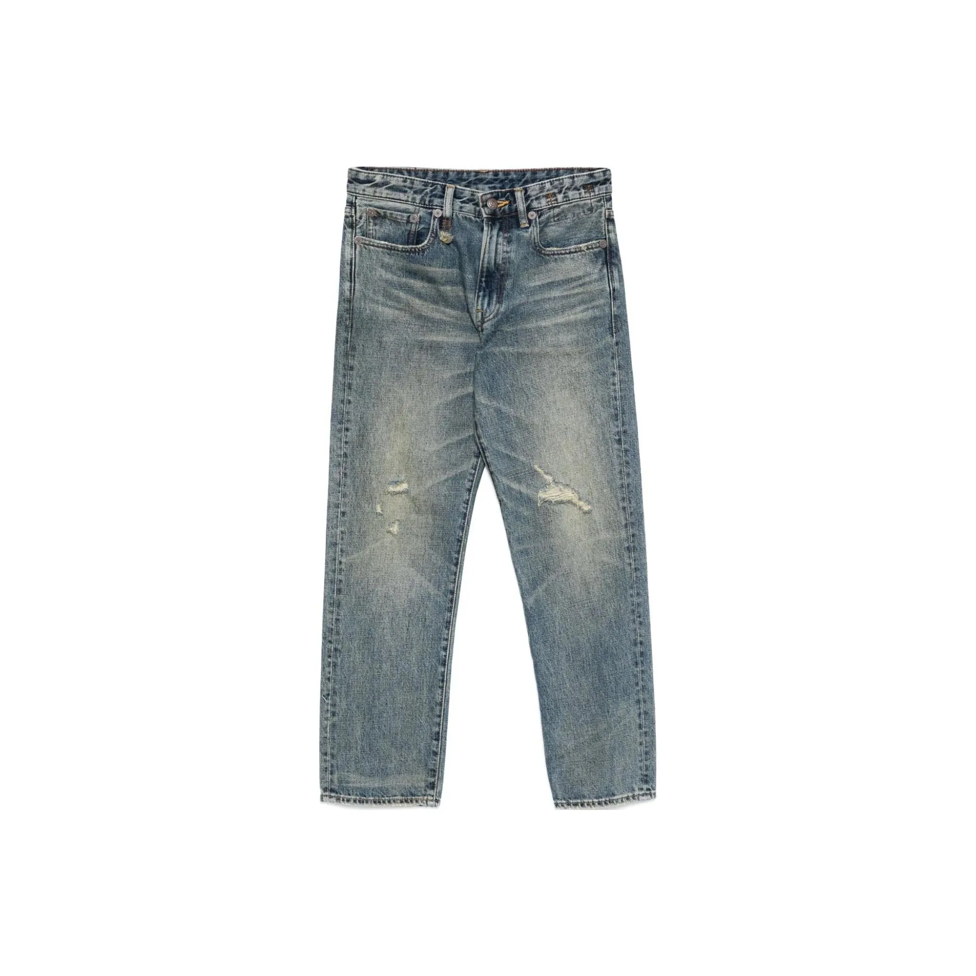 R13 Женские джинсы голубо-серого цвета