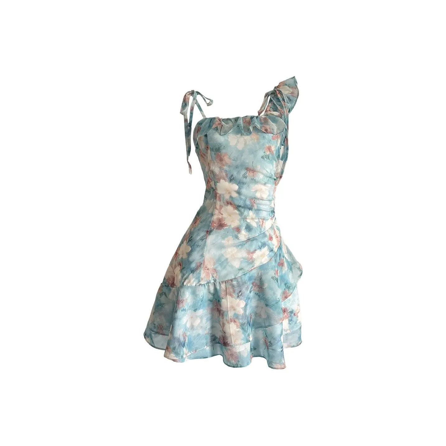 CHARM GLOW Slip Платье Женские Масло Картины Зеленый