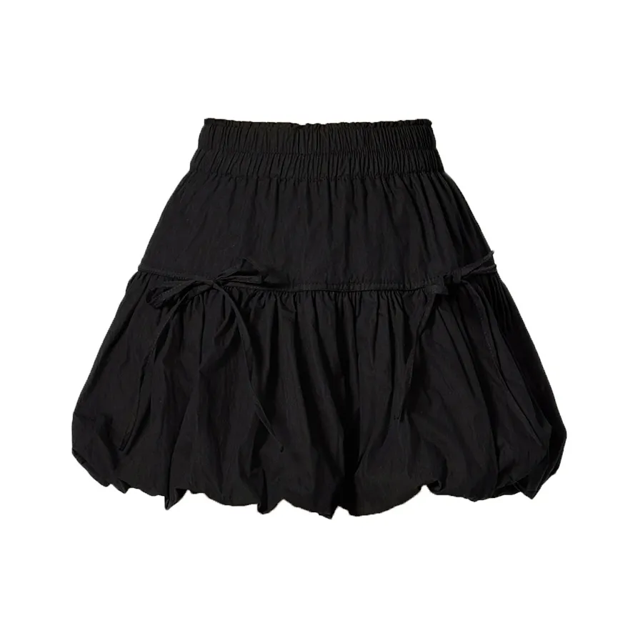 Enhanced Casual Short Skirts Women's Black