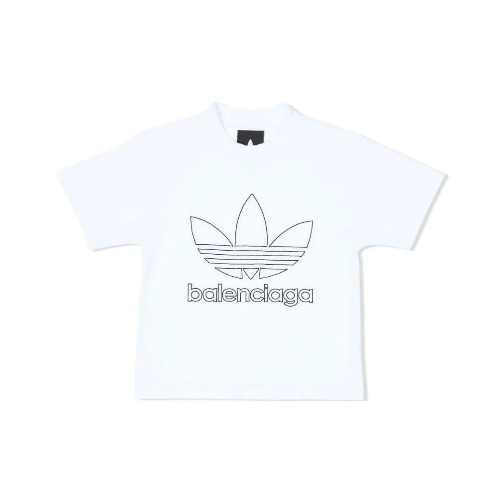 Balenciaga x Adidas Originals T-Shirt Regular Fit White Baby