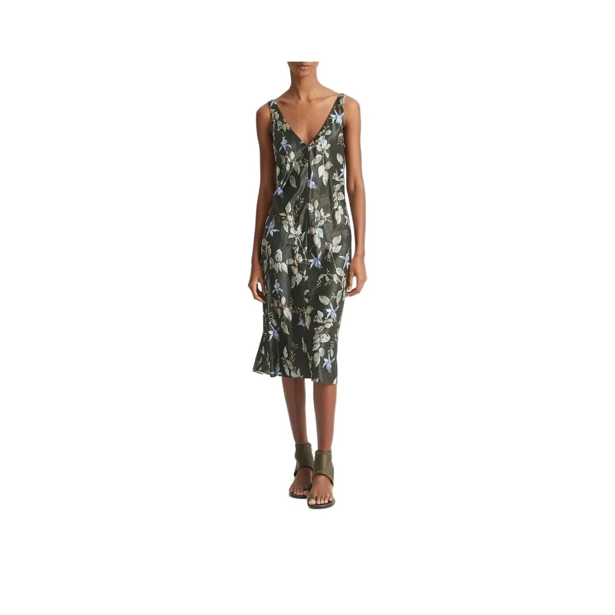 VINCE Slip Dresses Women's Dark Green