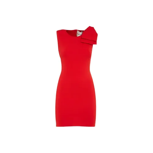 ROLAND MOURET Red Женские Платья без рукавов