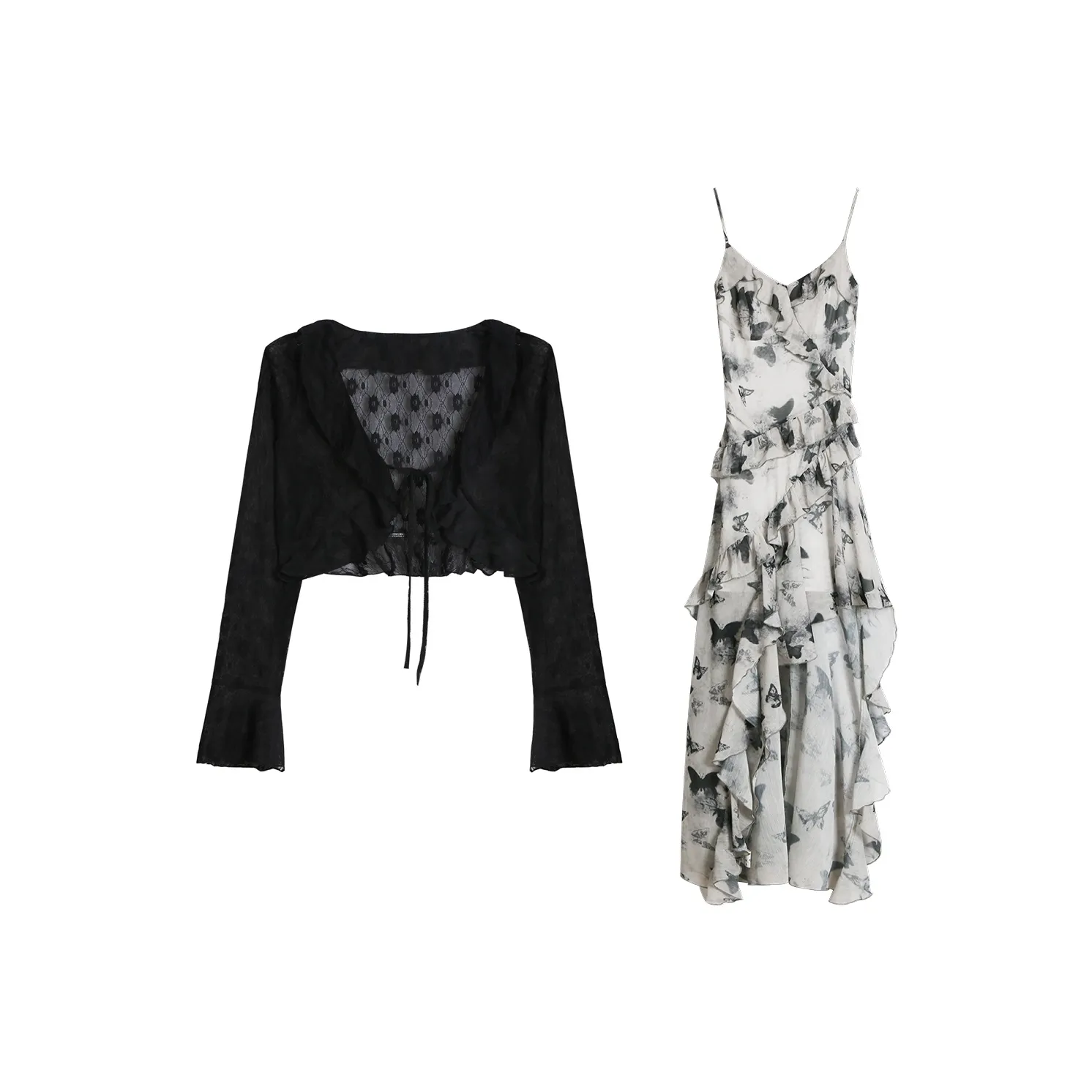 Сожаление Matsumoto Кардиган Комплект с Юбкой Женские