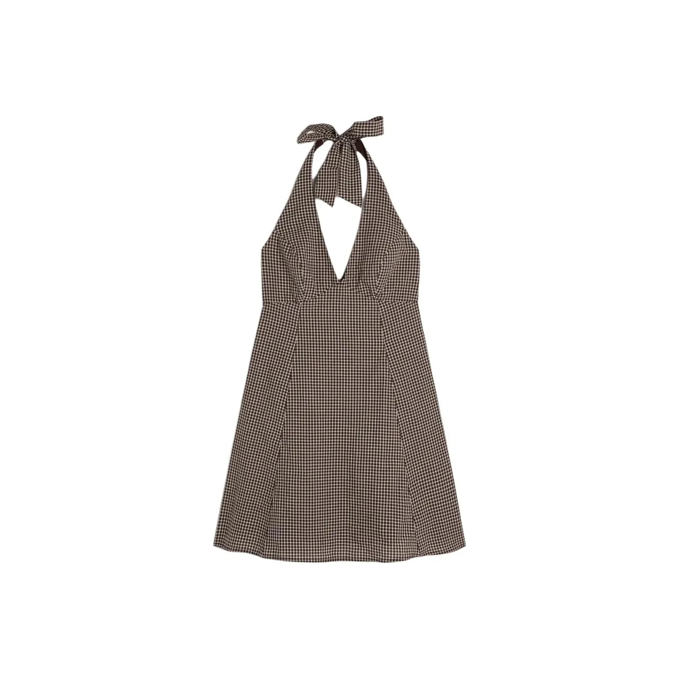 Hollister Без рукавов Платье Женское Коричневое