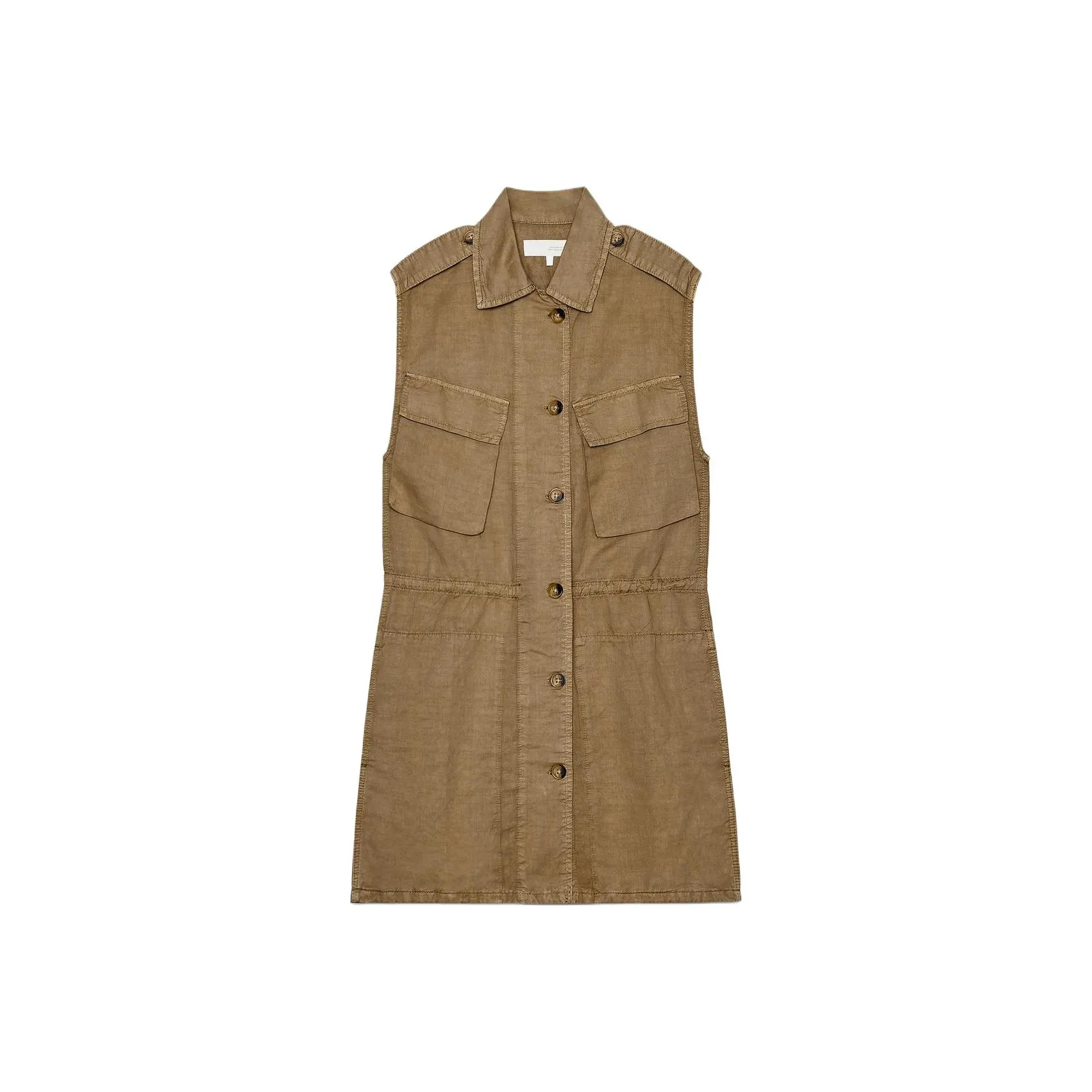ZARA Sleeveless Dress Women's Tan