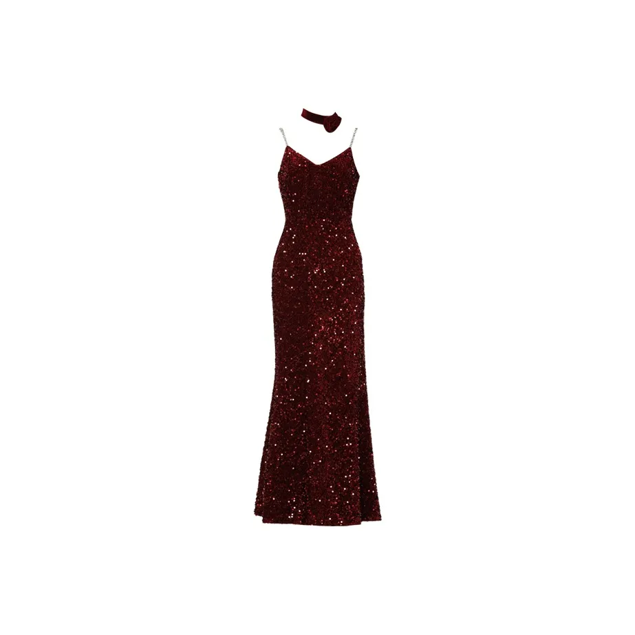 DPLAY Slip Dress Women's Ancora Red