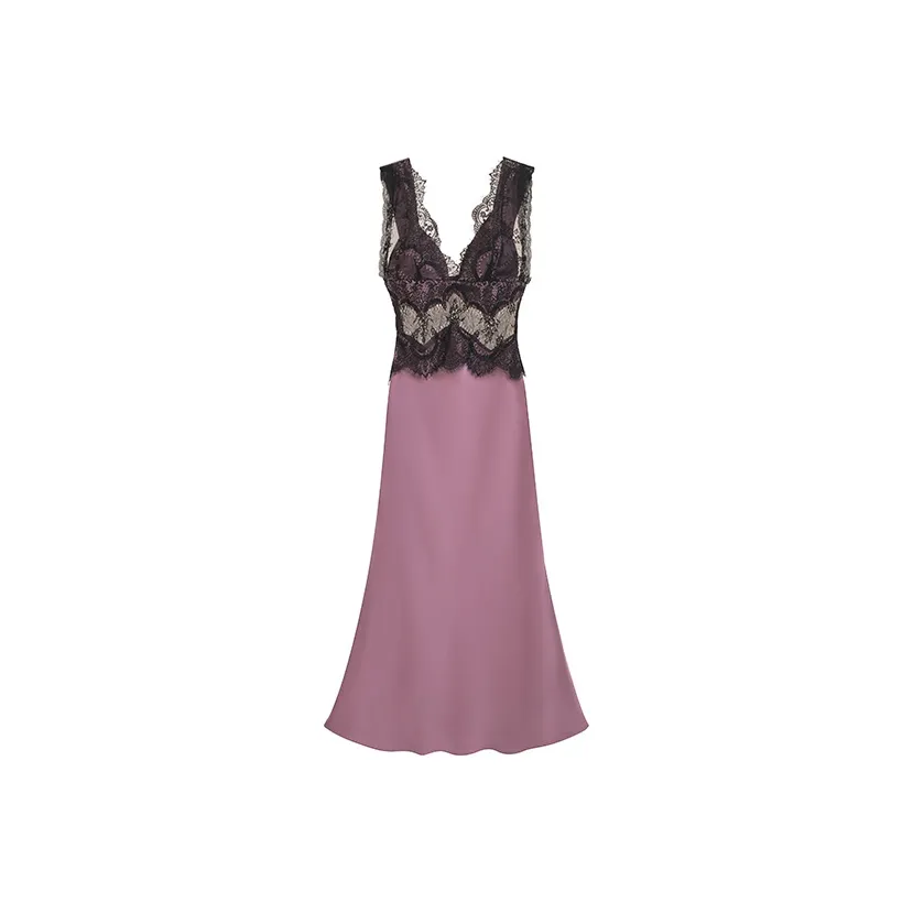 PLANE DRIFT Без рукавов Платье Женское Фиолетовое