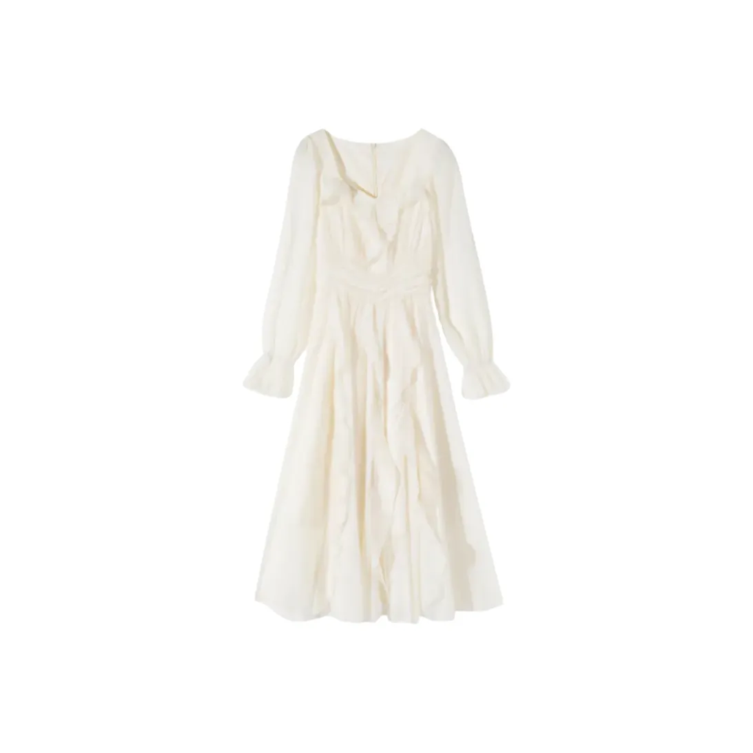 Icicofficial Long Sleeved Dress Women's Ecru