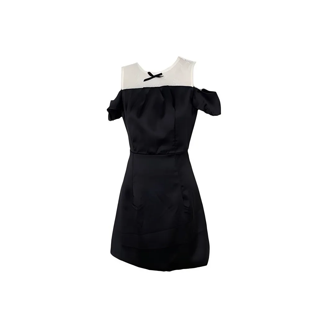 SKYA Без рукавов Платье Женское Черное