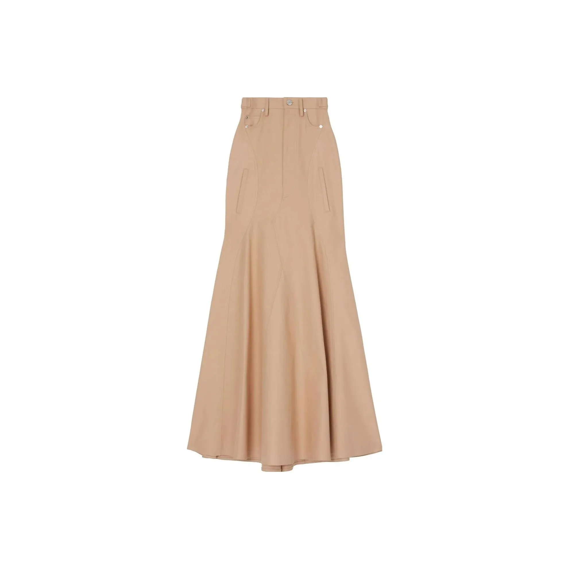 Burberry Gabardine Cotton Full Skirt