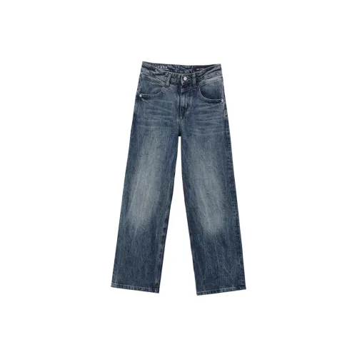 ABLE JEANS Винтаж TIME And Космически-голубой Женские Джинсы