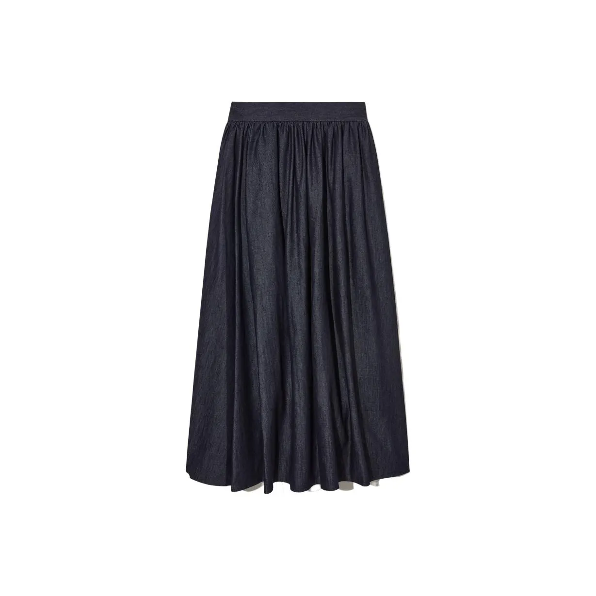COS Индиго Женские Повседневные Длинные Юбки