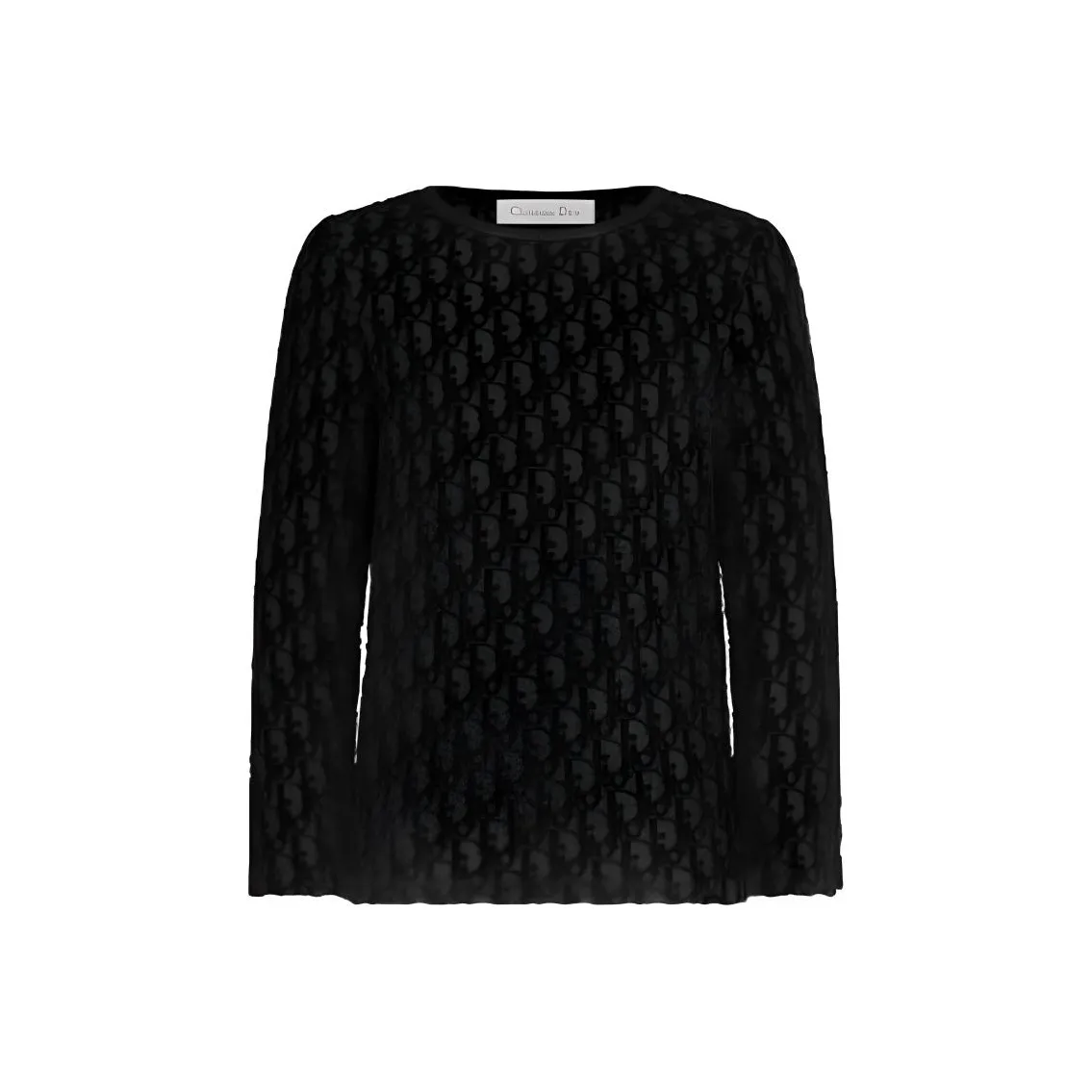 DIOR T-рубашка Детская одежда FW22 Женская Черная для девочек