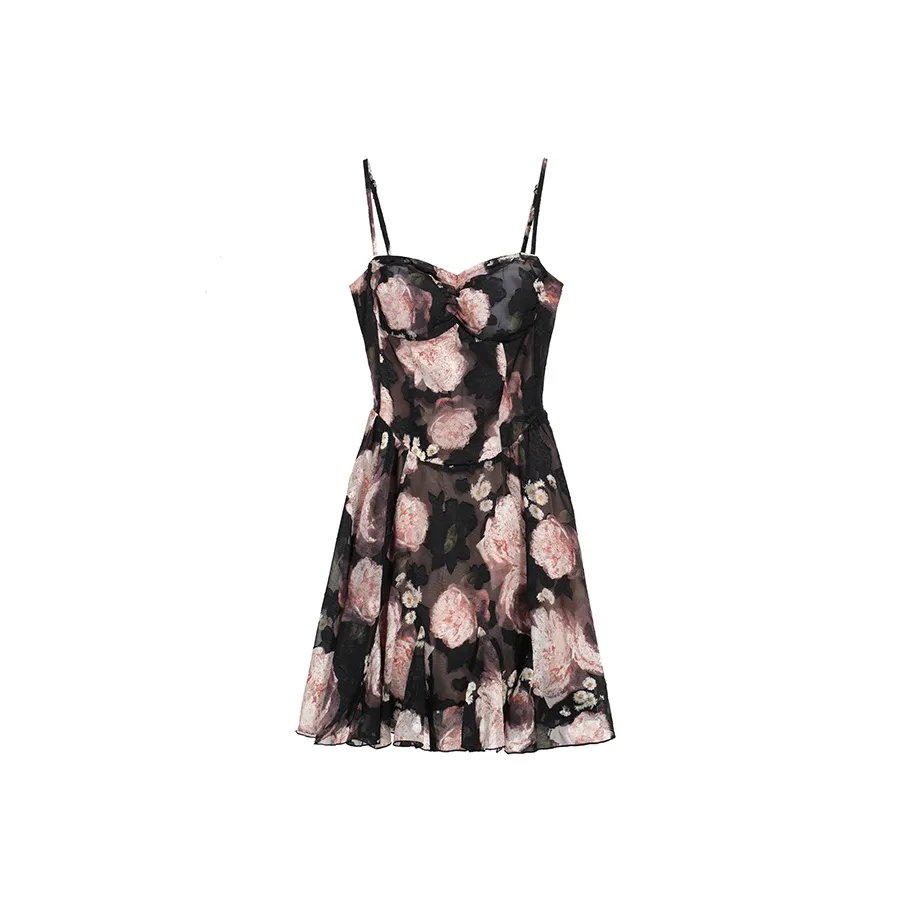 PAIN OR PLEASURE Slip Dresses Women's Floral