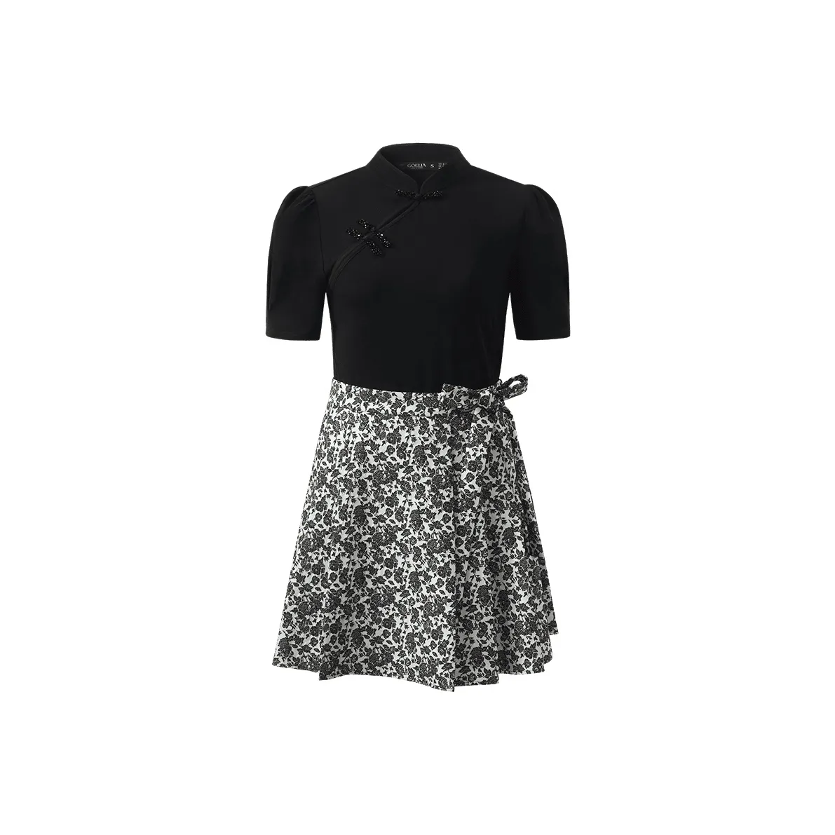 GOELIA Комплект с юбкой Женские Серый с Черным Розовым Жаккард