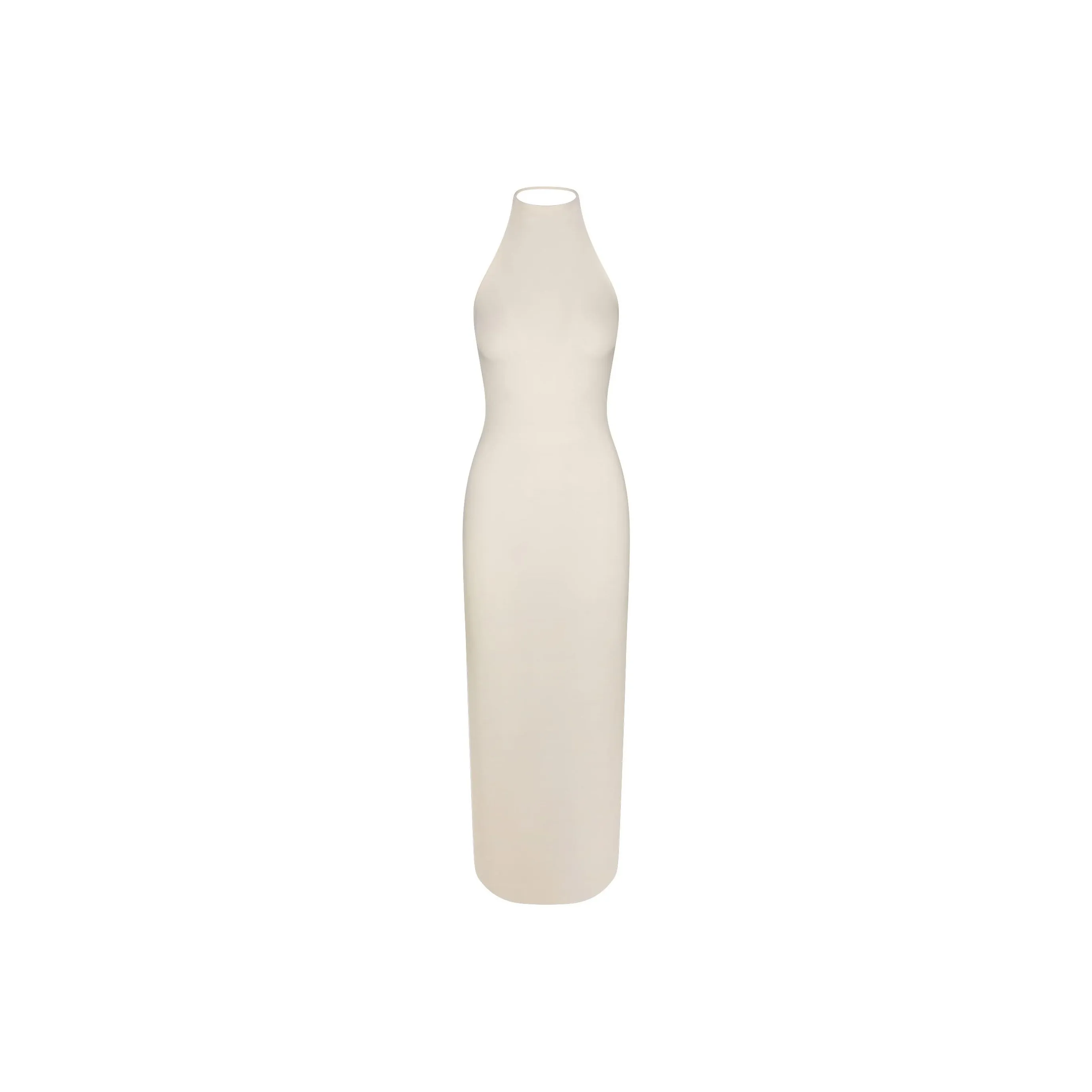 SKIMS SS25 SKIMS CLOUD Cloud Collection HALTER LONG DRESS Sleeveless Dress Women's ECRU/Natural Color