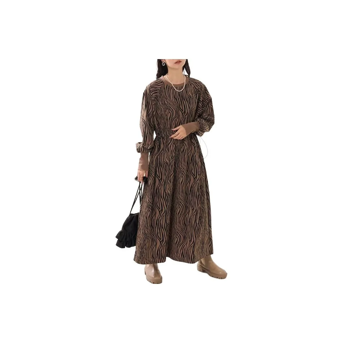 FREAK'S STORE Long Sleeved Dresses Women's Brown