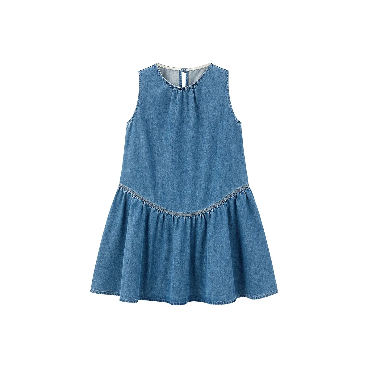 LEDIN Без рукавов Платье Женское Светлый Деним