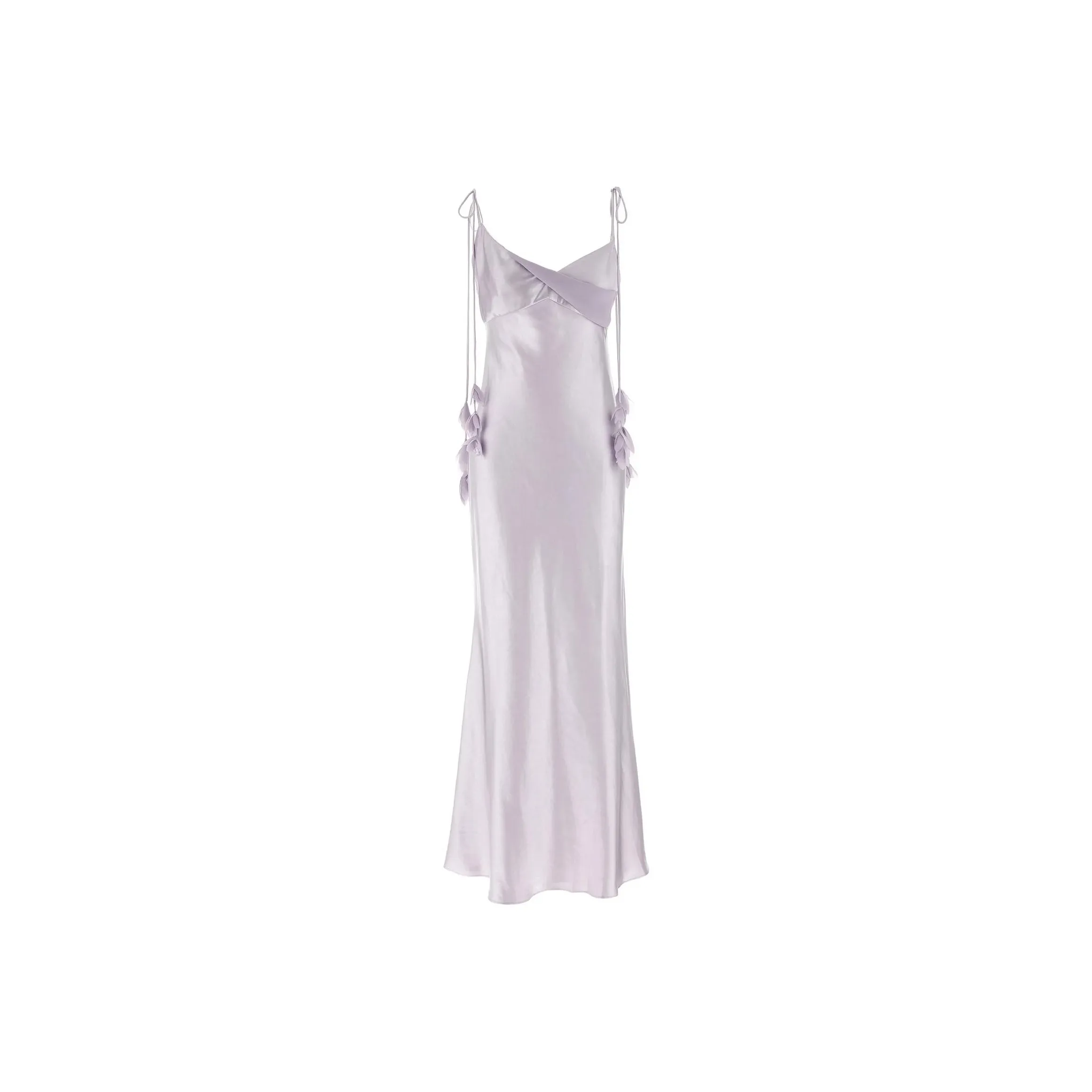 Self portrait Flower Satin Maxi Dress
