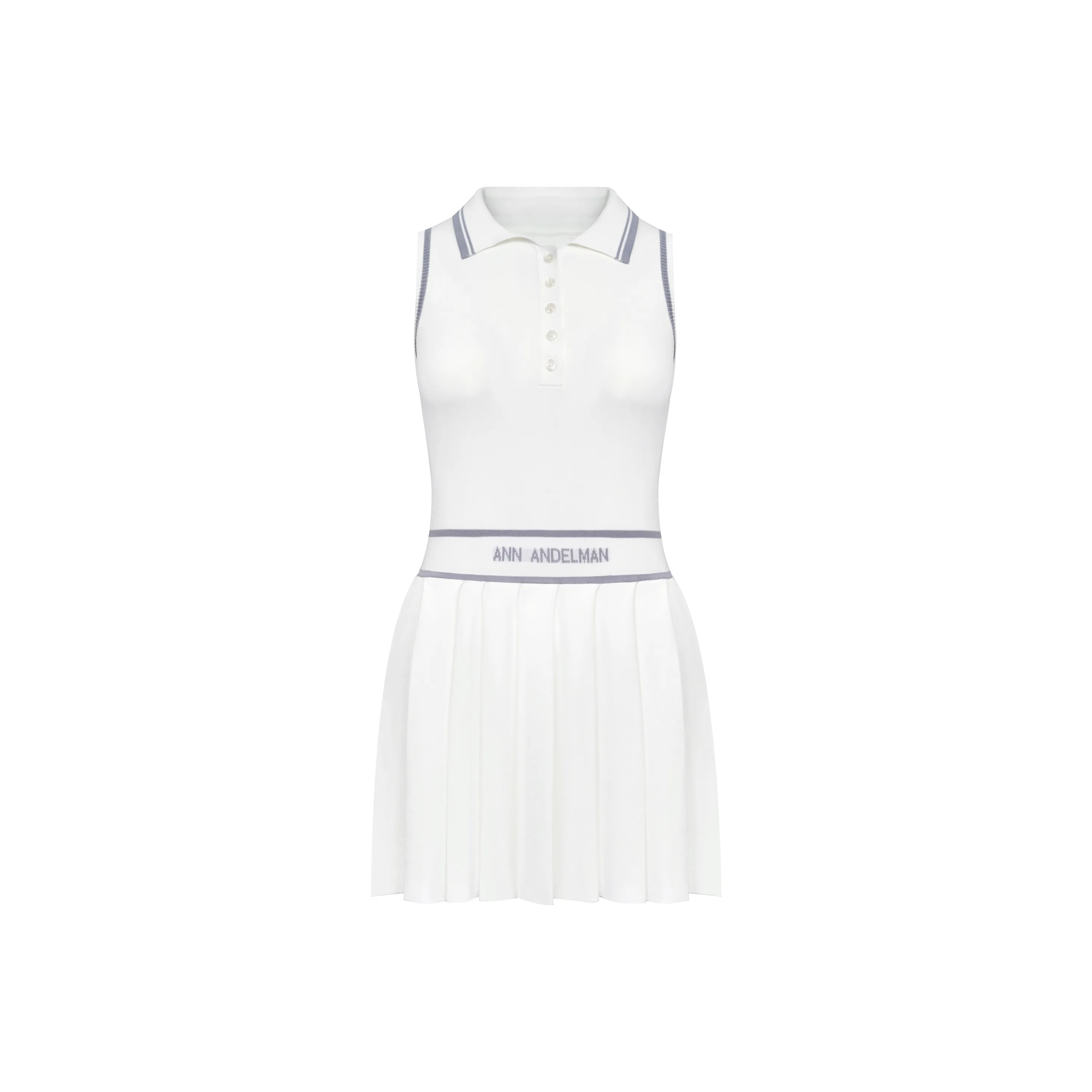 Ann Andelman Без рукавов Платье Женское Белое