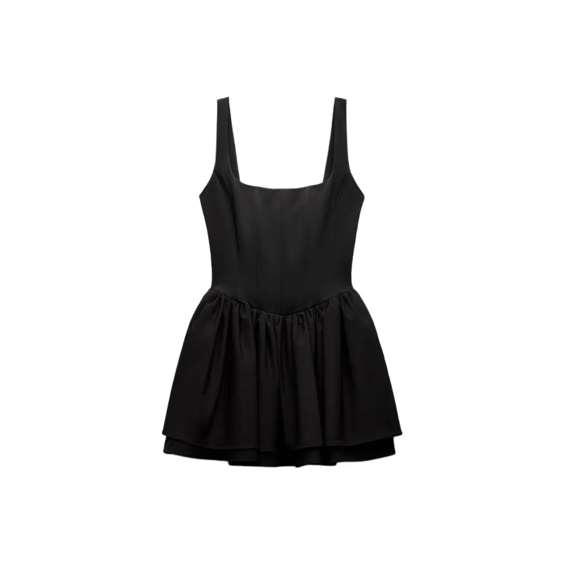 ZARA Slip Dresses Women's Black