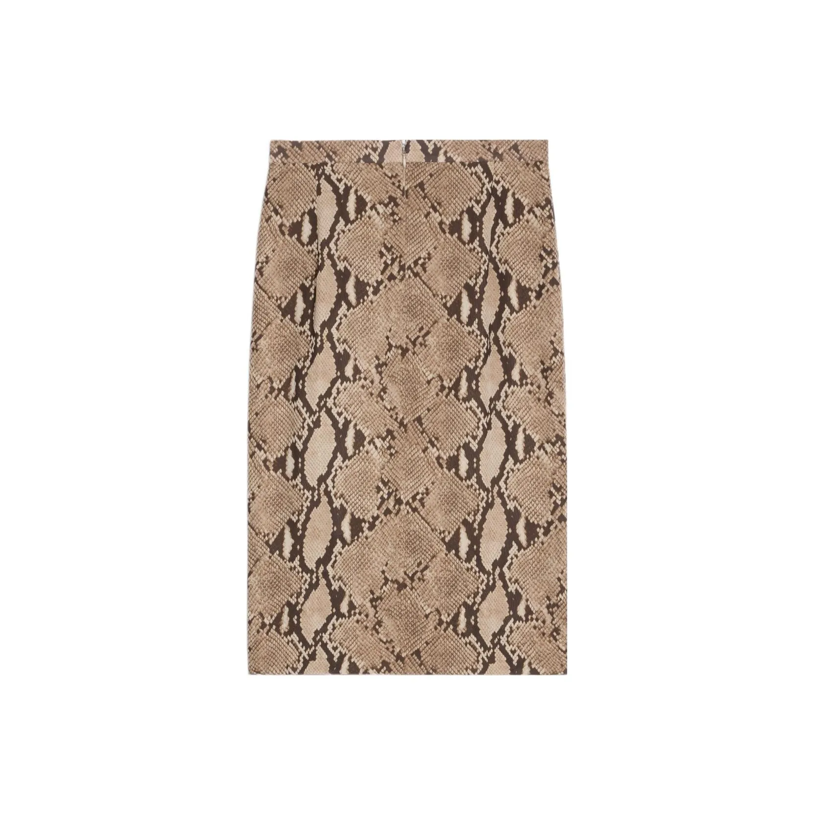 CELINE Animal Print Draped Skirt