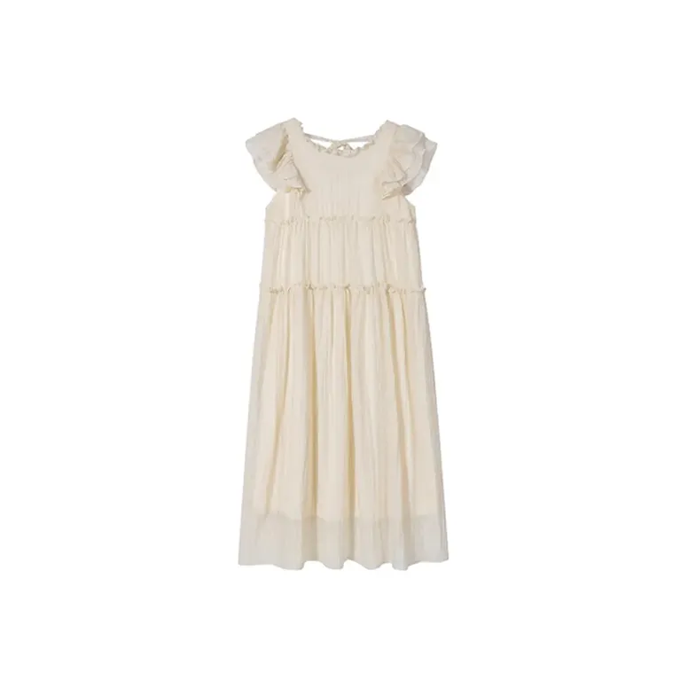 ZUKIZUKI Без рукавов Платье Женское Абрикосовое