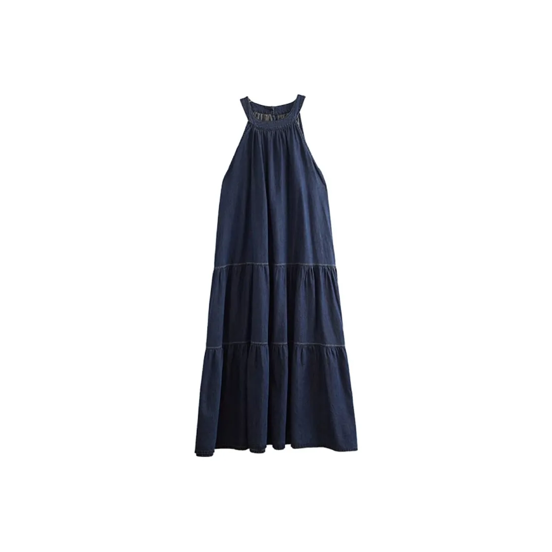 PZGE Sleeveless Dress Women's Dark Blue