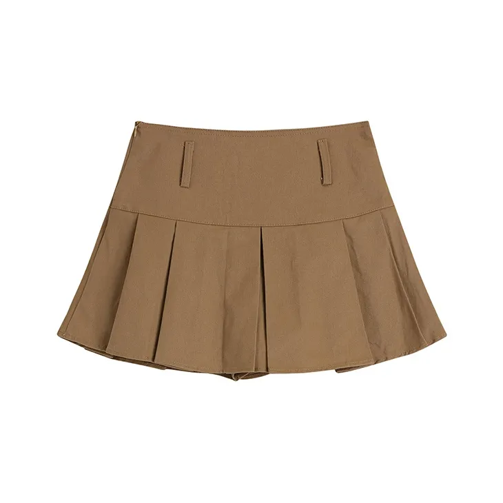 ETSE Повседневные короткие юбки женские хаки