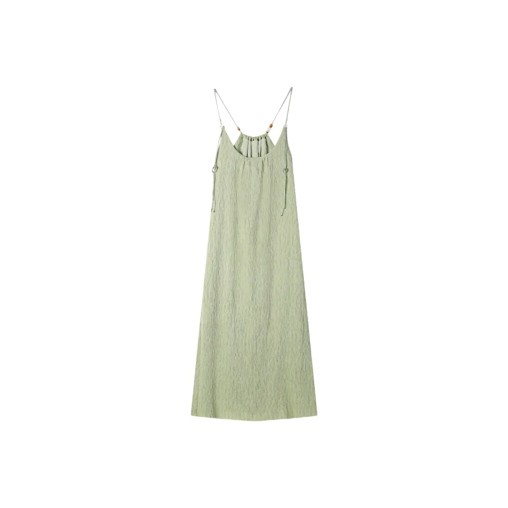 YGPRW Slip Dresses Women's Green