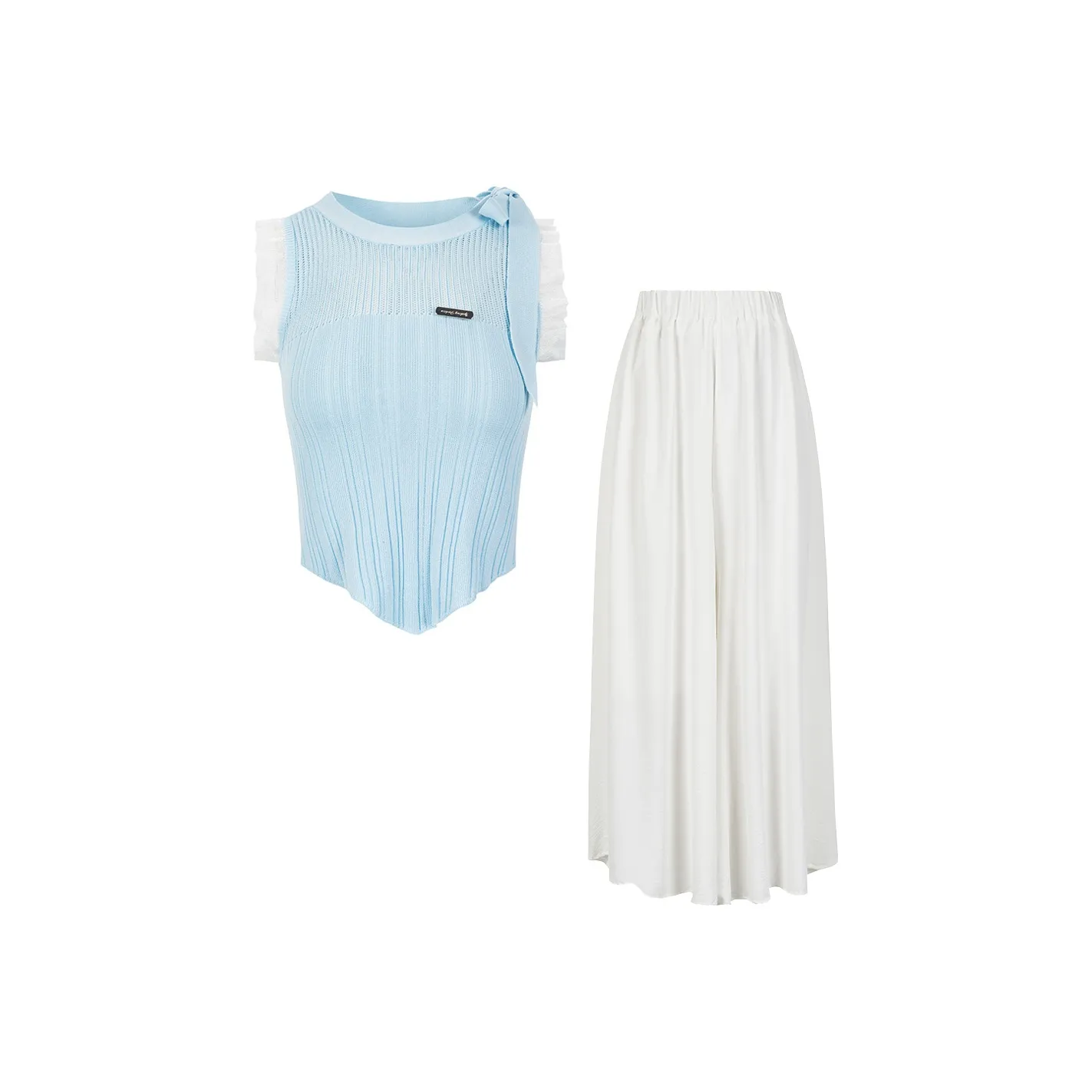 UPNANAWANG Комплект с юбкой Женские Синий Белый