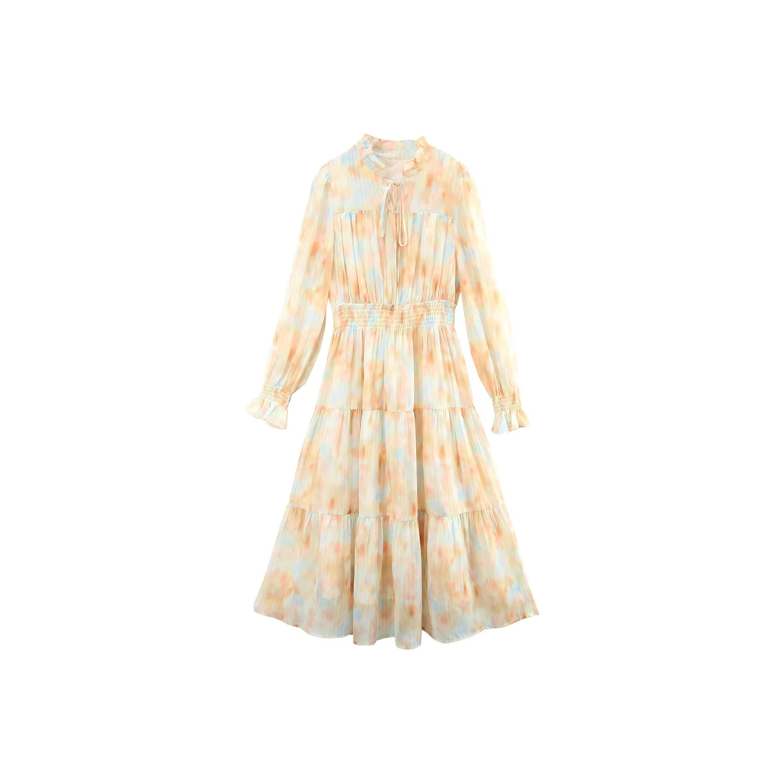 A Paradise For Awakening Long Sleeved Dress Women's Yellow