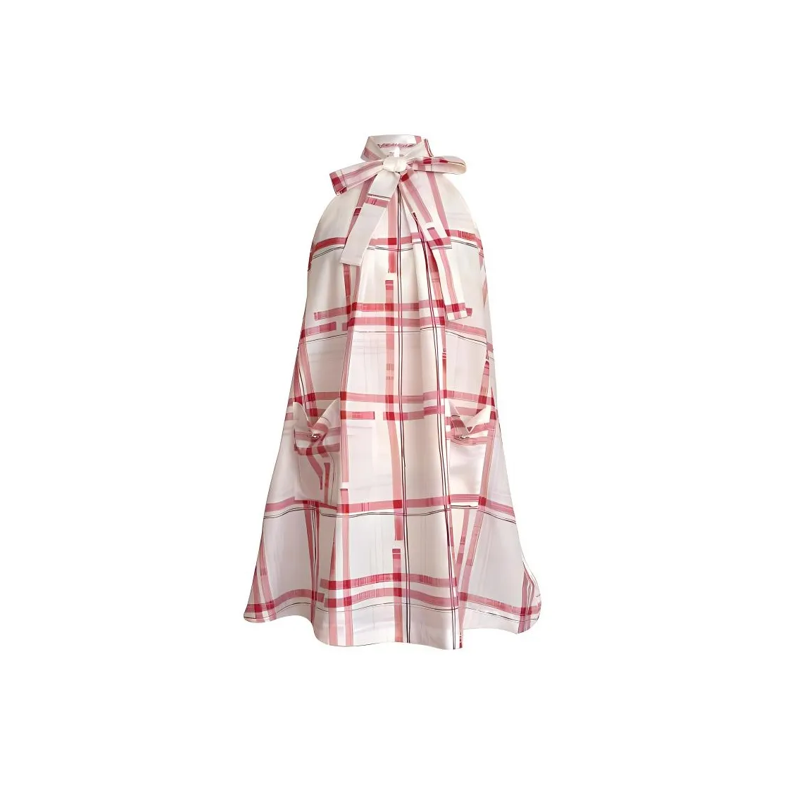 KKX Без рукавов Платье Женское Красное с полосами