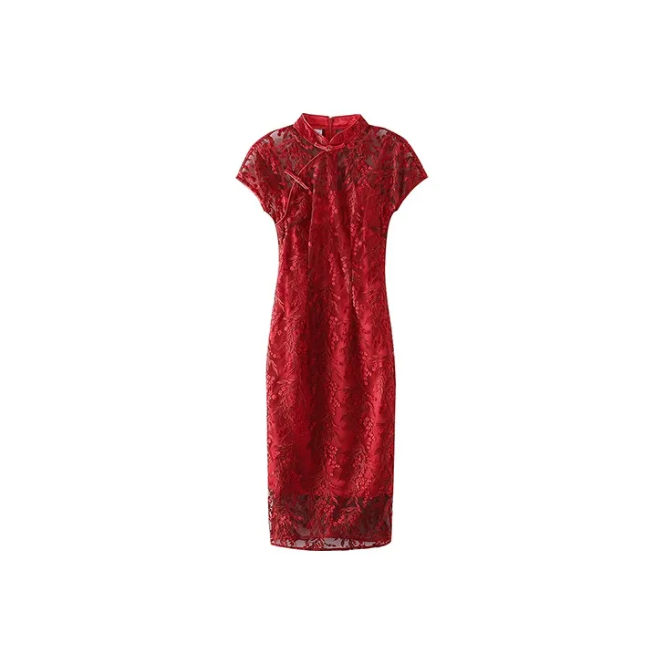 JINYE ORIENTAL Cheongsam Women's Red