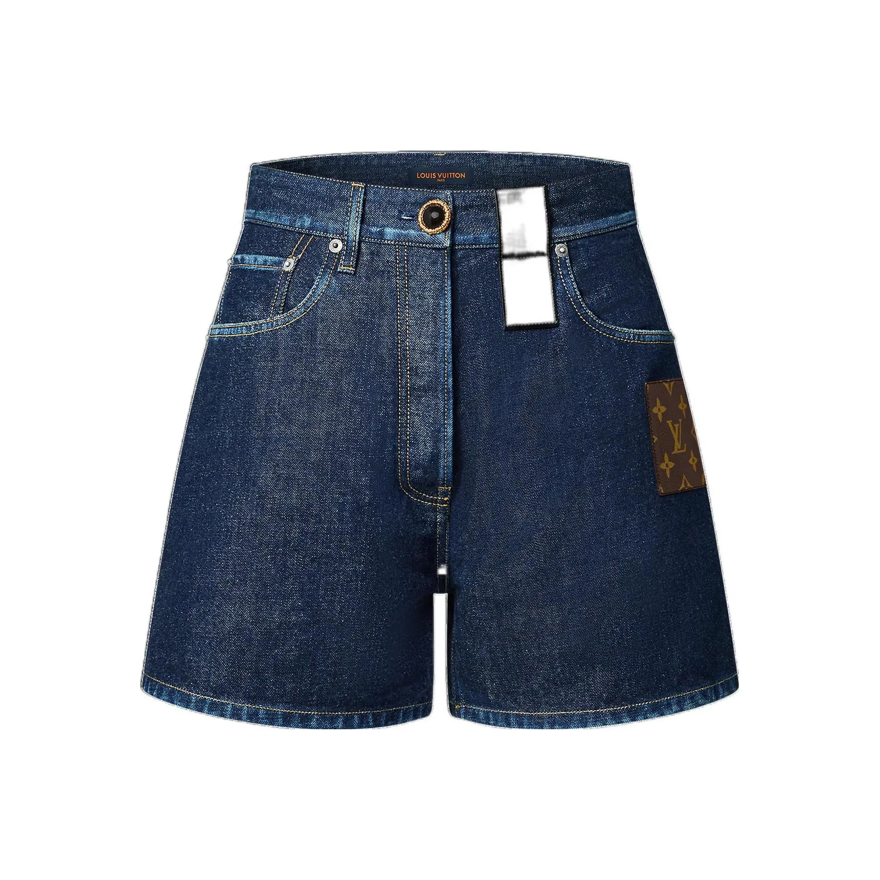 LOUIS VUITTON SS22 Denim Shorts Women's Blue