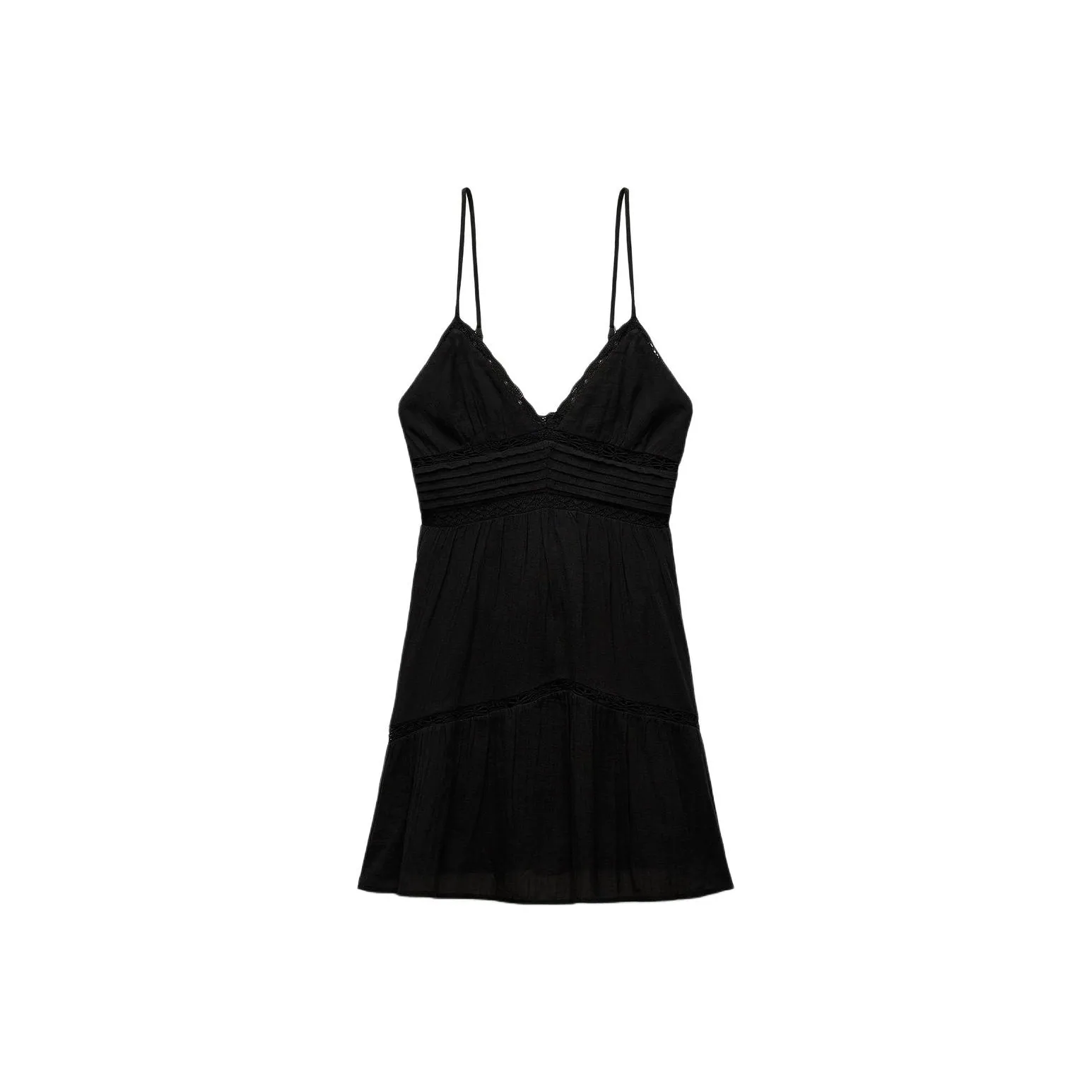 ZARA Trf Slip Платье Женское Черное