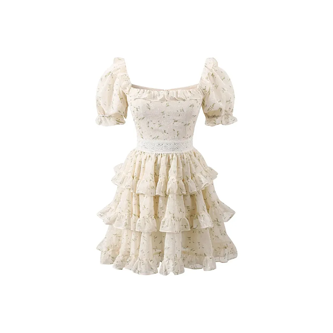 FINDSME GAGA Короткий рукав Платье Женское