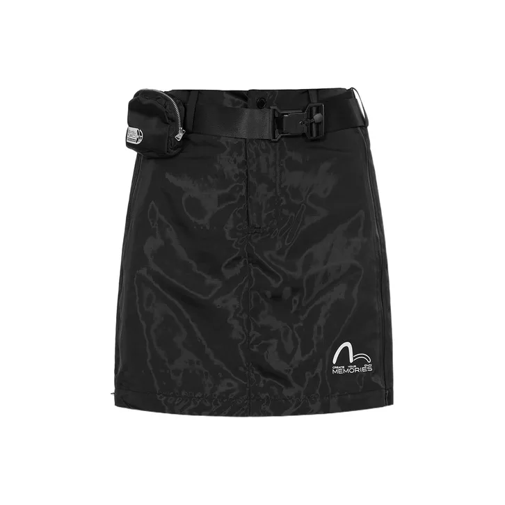 EVISU Черные Женские Карго Юбки Короткие