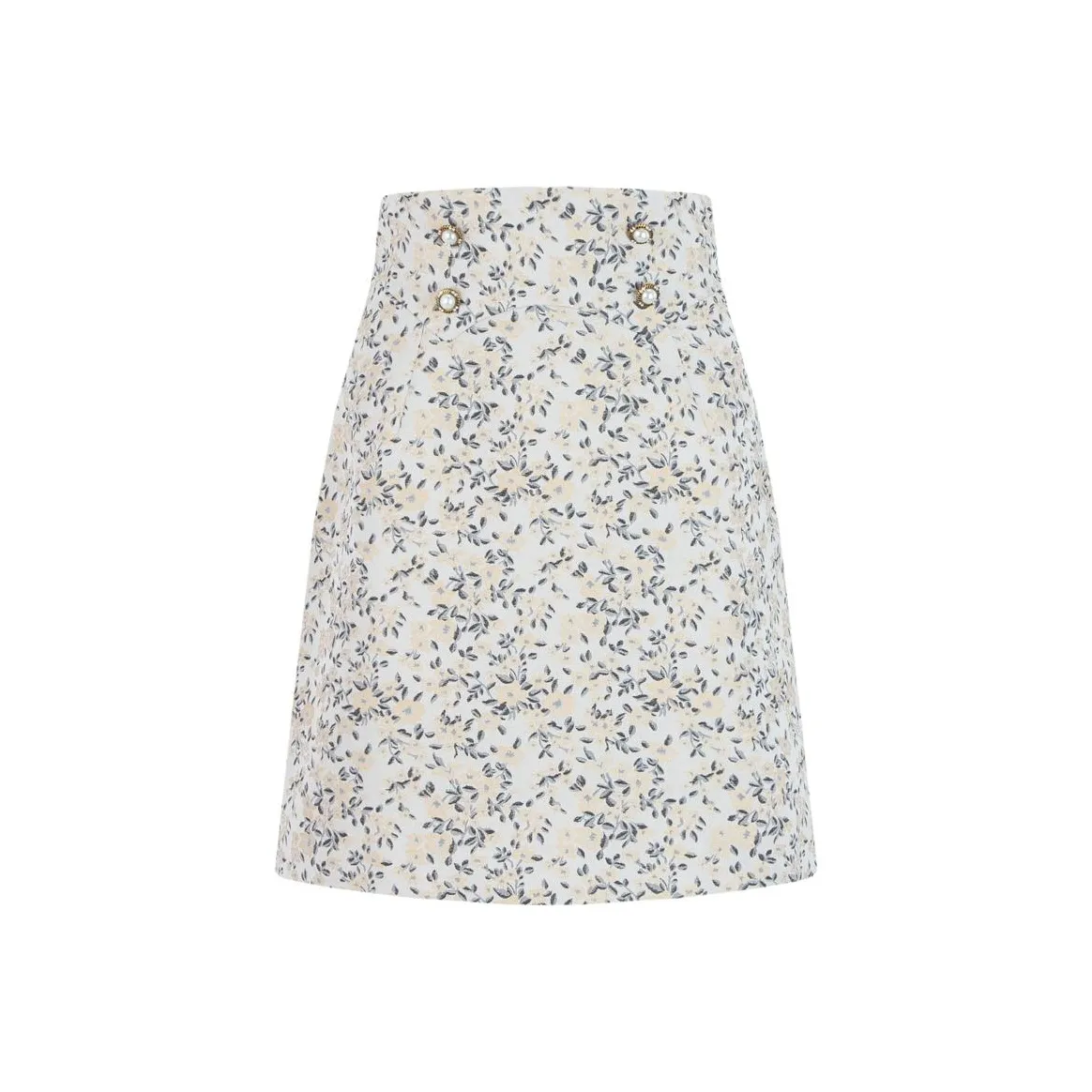 Anmani Желто-кремовые Женские Повседневные Короткие Юбки