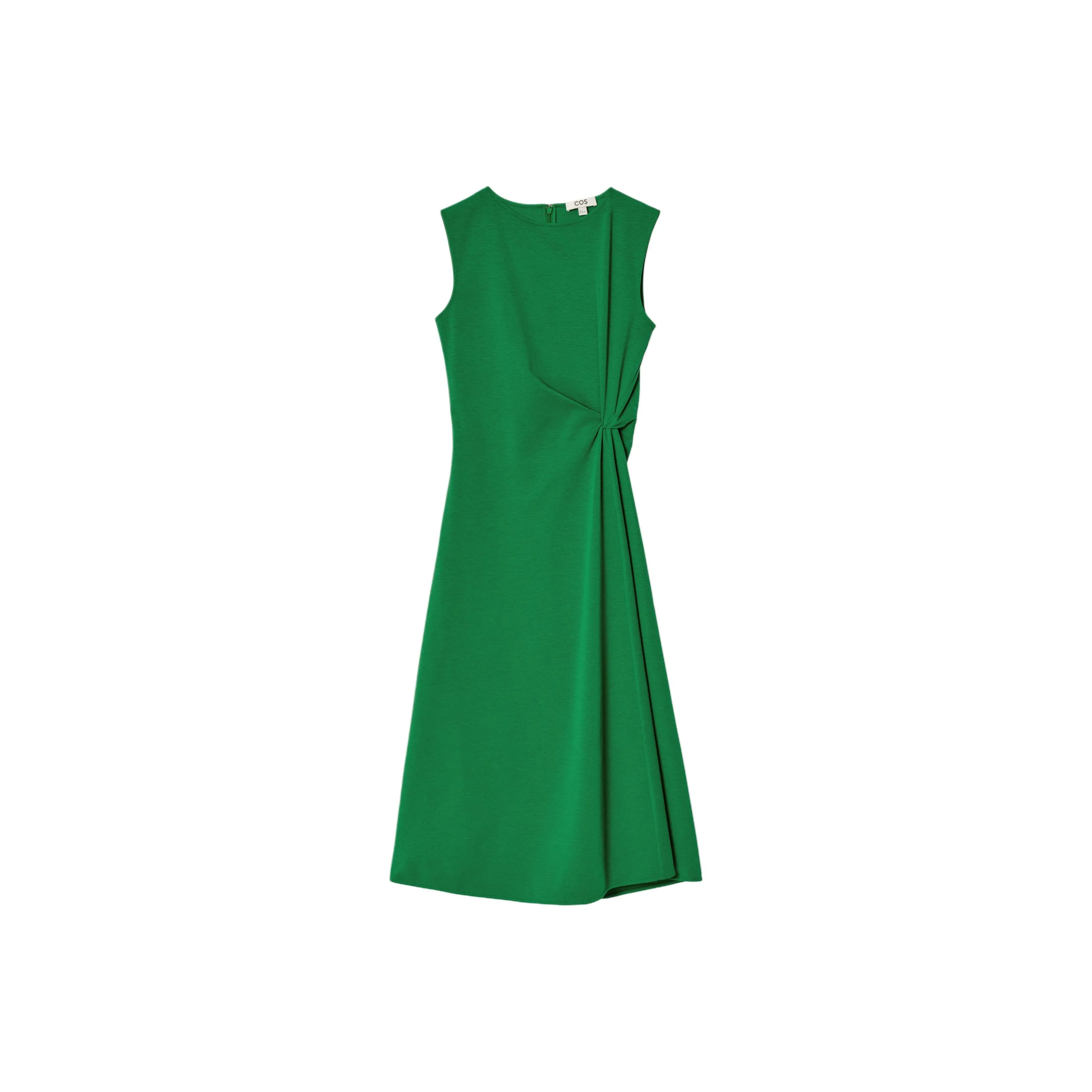 COS Без рукавов Платье Женское Зеленое