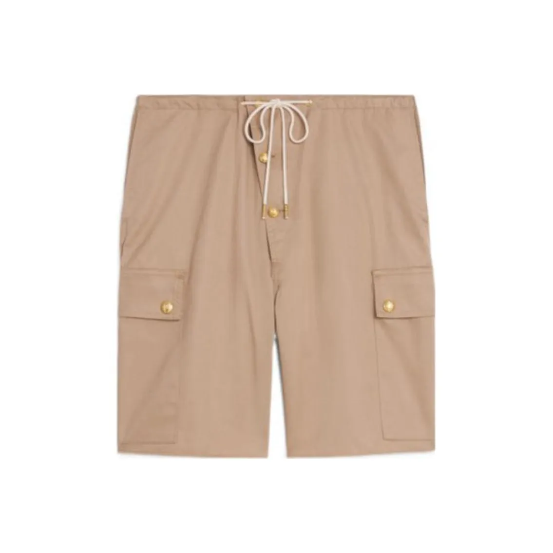CELINE Technical Cotton Cargo Shorts Beige