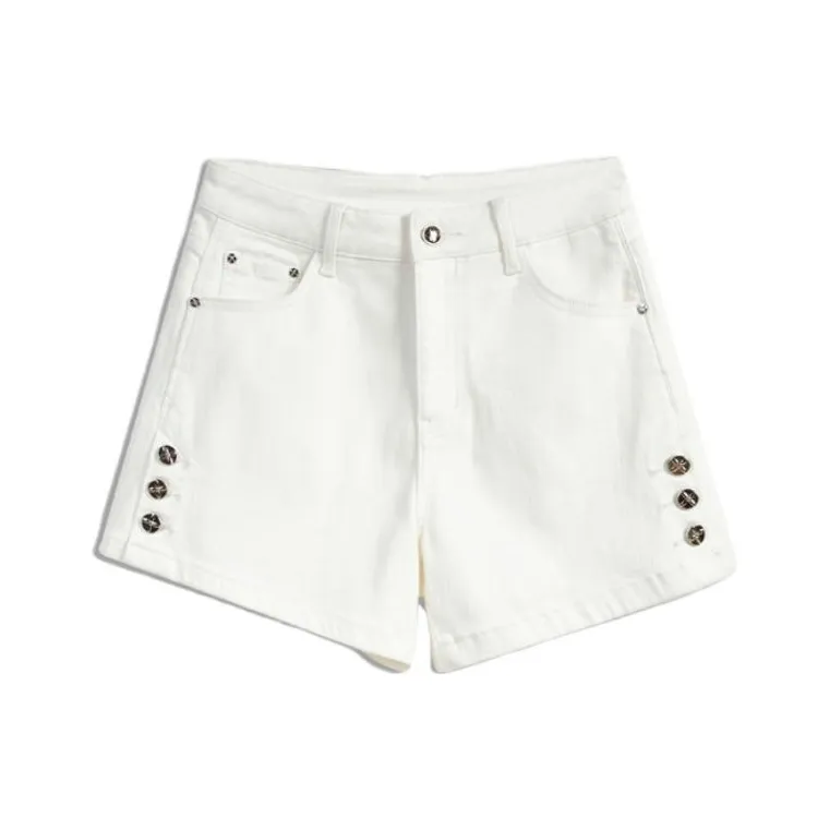 Ran and pure Denim Shorts Women's White