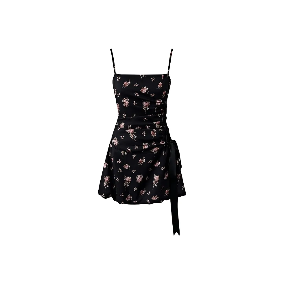 Seeeemi Slip Платье Женское Черное Розовое